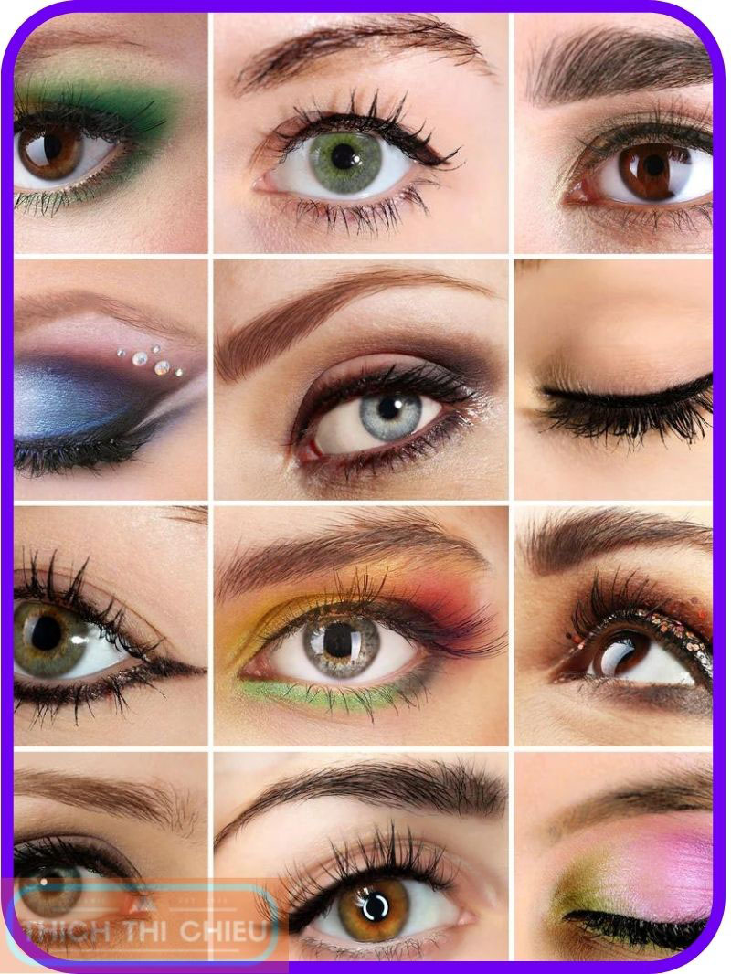Halo eye makeup for different eye shapes