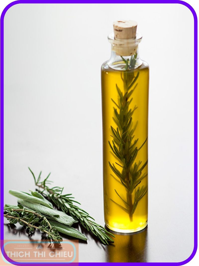 Olive oil and rosemary oil