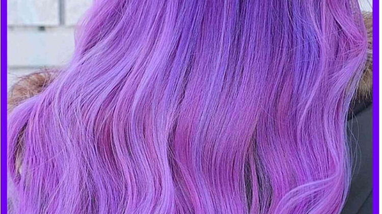 Pastel purple hair color