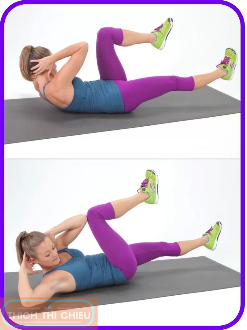 Bicycle crunches