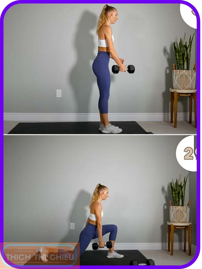 Dumbbell Reverse Lunges